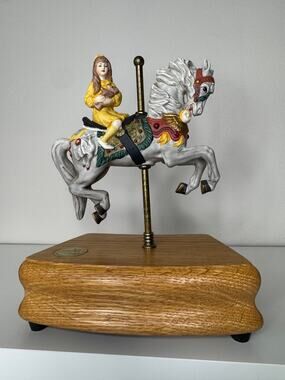 American Carousel Tobin Fraley Music Box Carousel Horse LE 416/4500